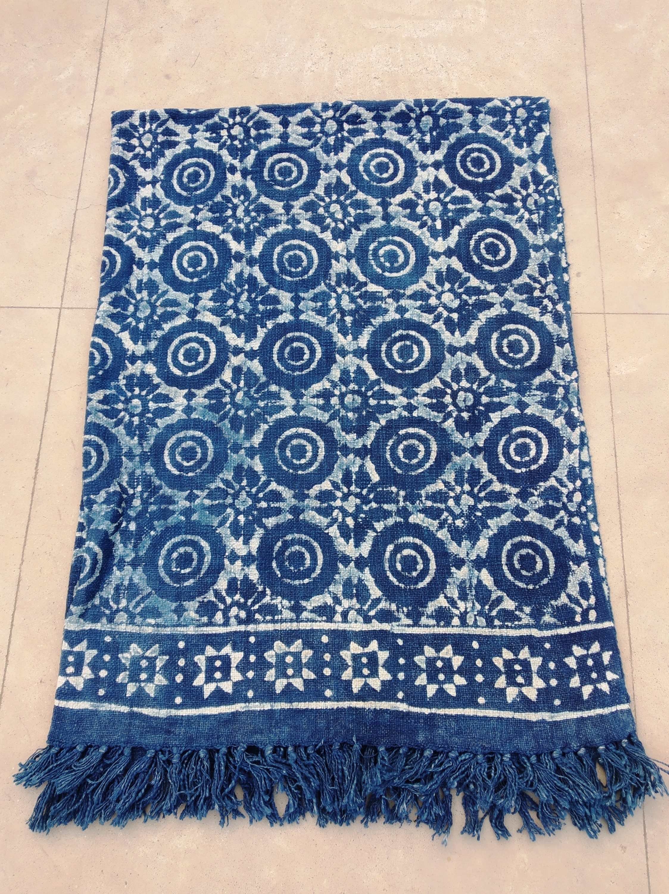 Indian Handmade Cotton Floor Mat Bedroom and Living Room Etsy UK