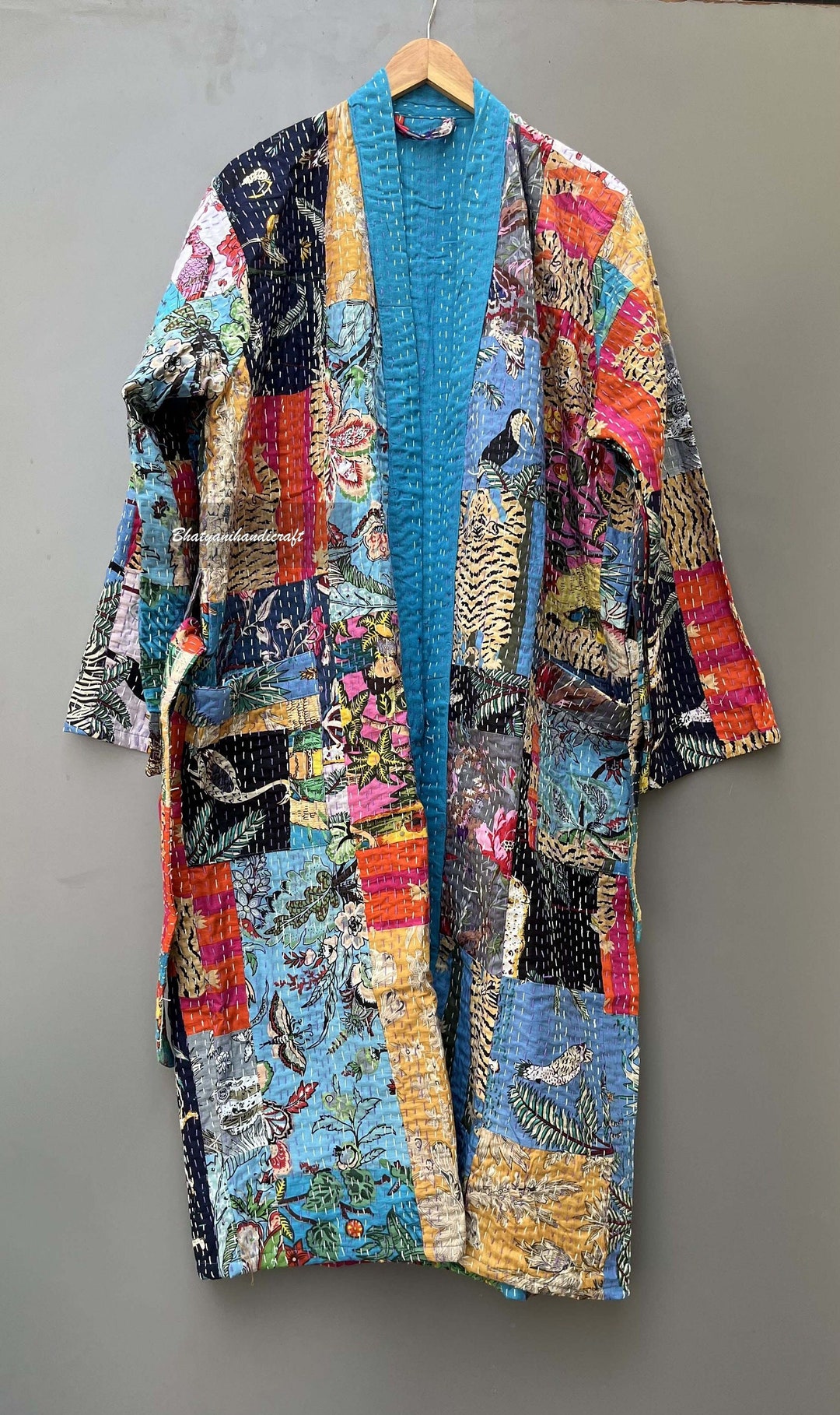 Patchwork Jacket Kantha Robe Winter Jacket Quilted Jacket - Etsy