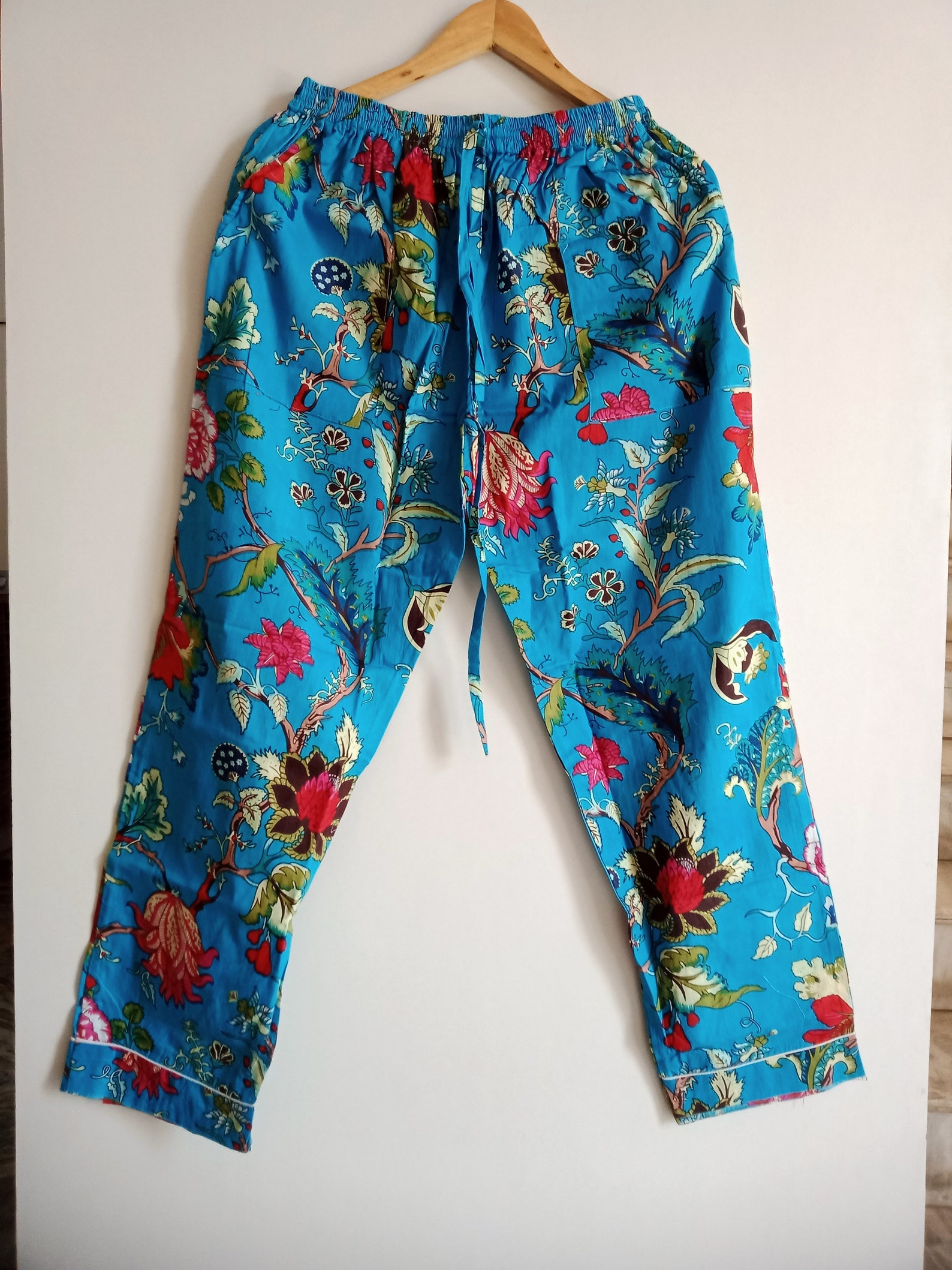 Indian Handmade Women's Cotton Pajama Set Loungewear - Etsy UK