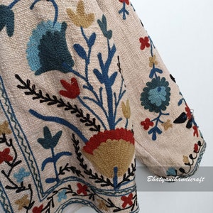 Abrigo de chaqueta de bordado a mano de algodón Suzani, las mujeres usan chaquetas de invierno, regalo de dama de honor, chaqueta de invierno, bata de kimono, chaquetas de dama de honor imagen 4