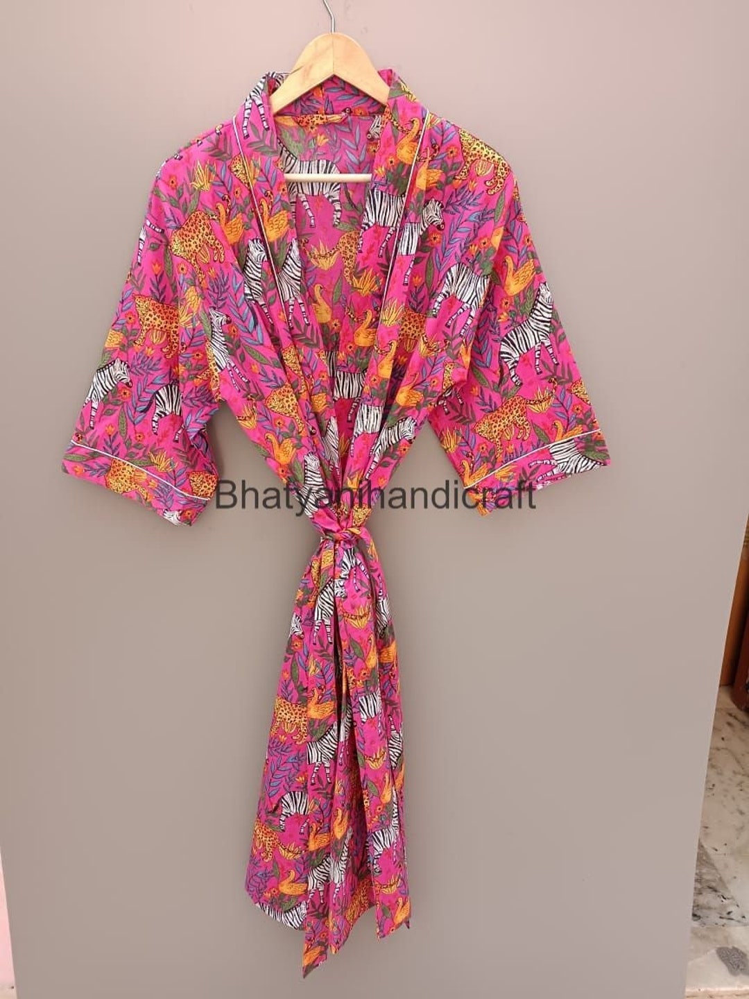 Beaded Kimono Cover Up in Raya De Safari