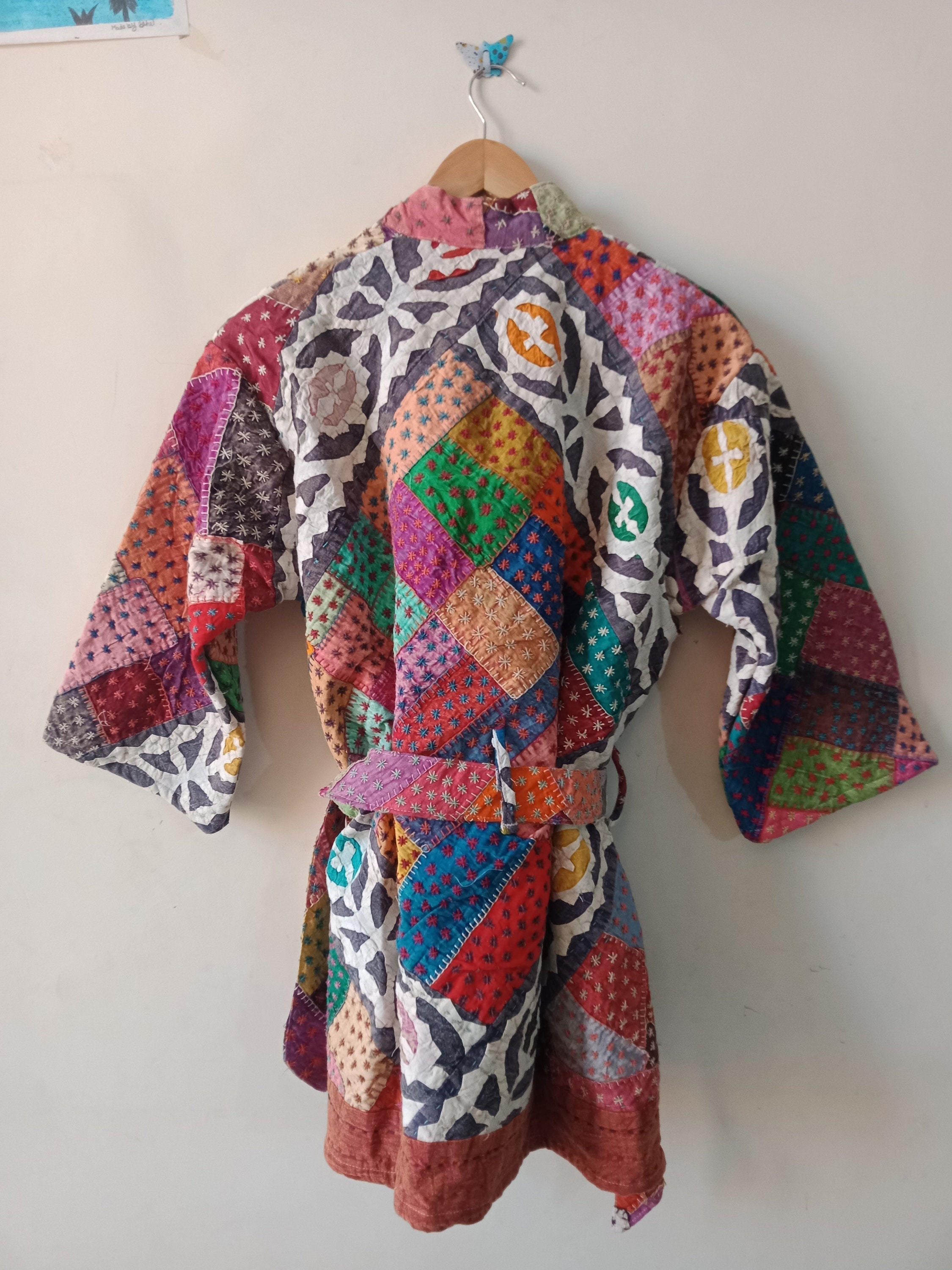 Indian Handmade Cut work kantha quilted jacket Women wear | Etsy