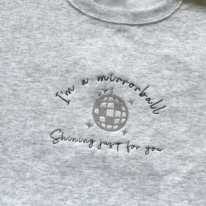 Mirrorball Embroidered Crewneck