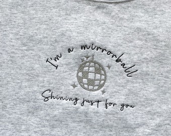Mirrorball Embroidered Crewneck