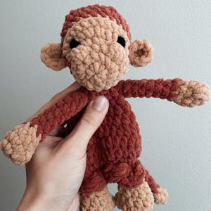 Crochet Monkey Lovey, Monkey Snuggler