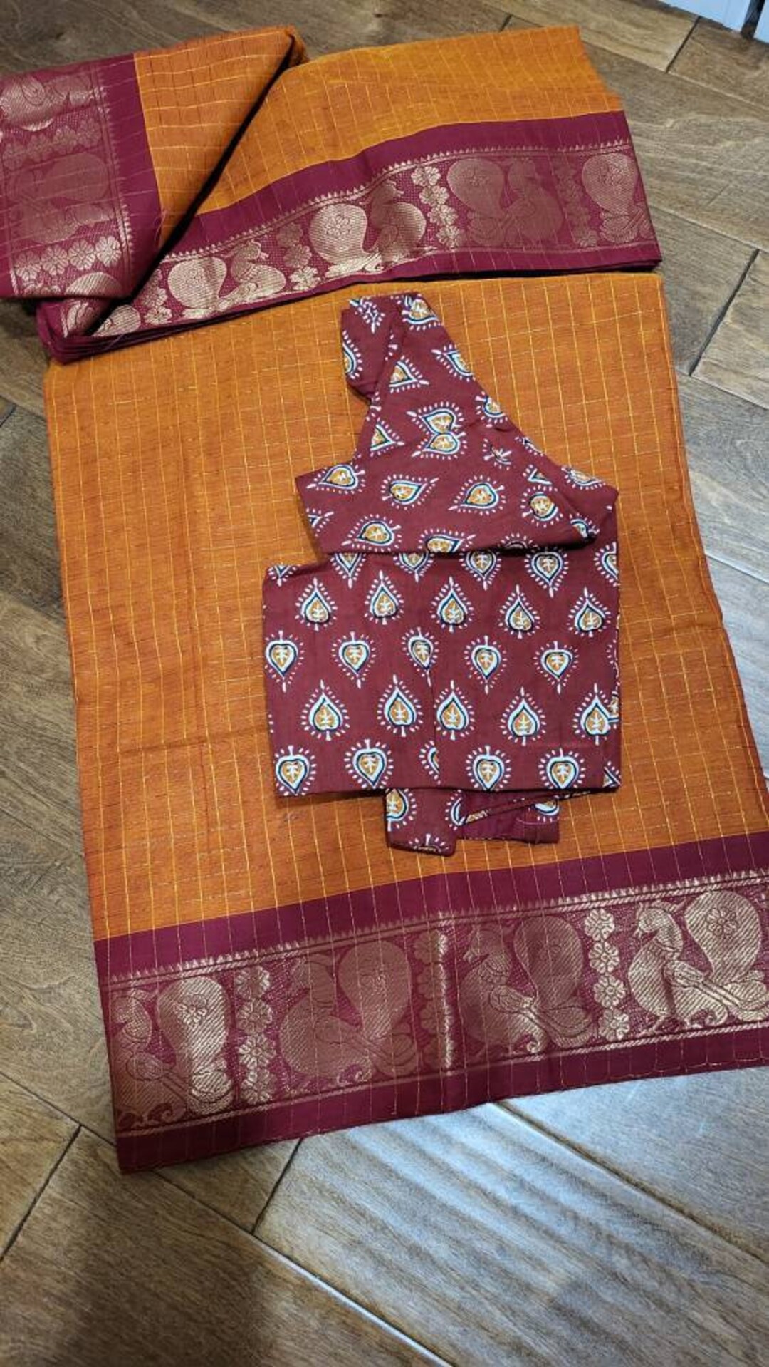 Mustard Shine Handloom Saree main image 1