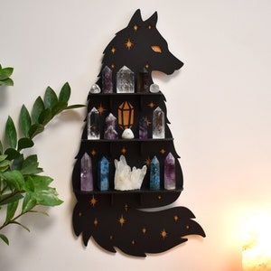 Large Celestial Wolf Crystal Altar