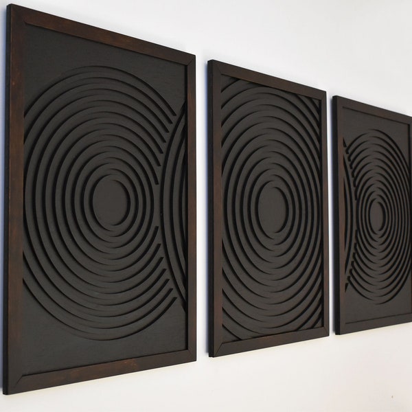 Black Wooden Framed Wall Art Etsy