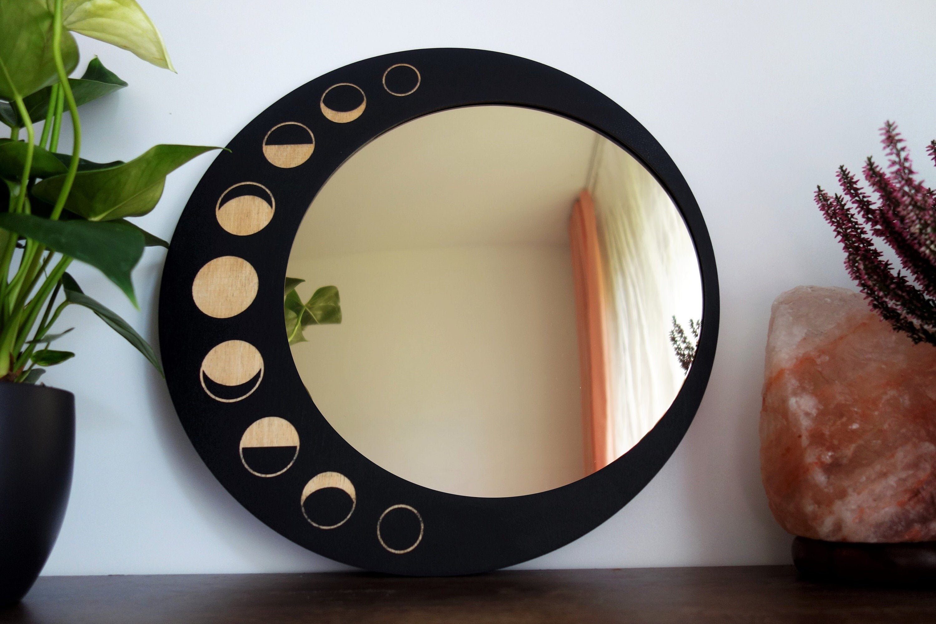 Moon Phase Mirror Etsy