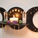 Triple Moon Phase Crystal Display Altar Shelf With Pendulum and ...