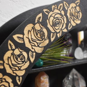 Snake Crystal Shelf with Roses image 3