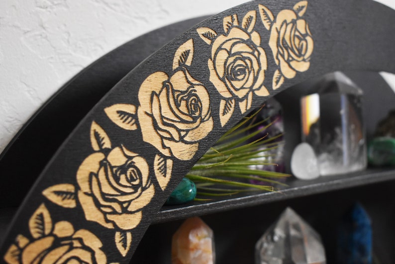 Snake Crystal Shelf with Roses image 3