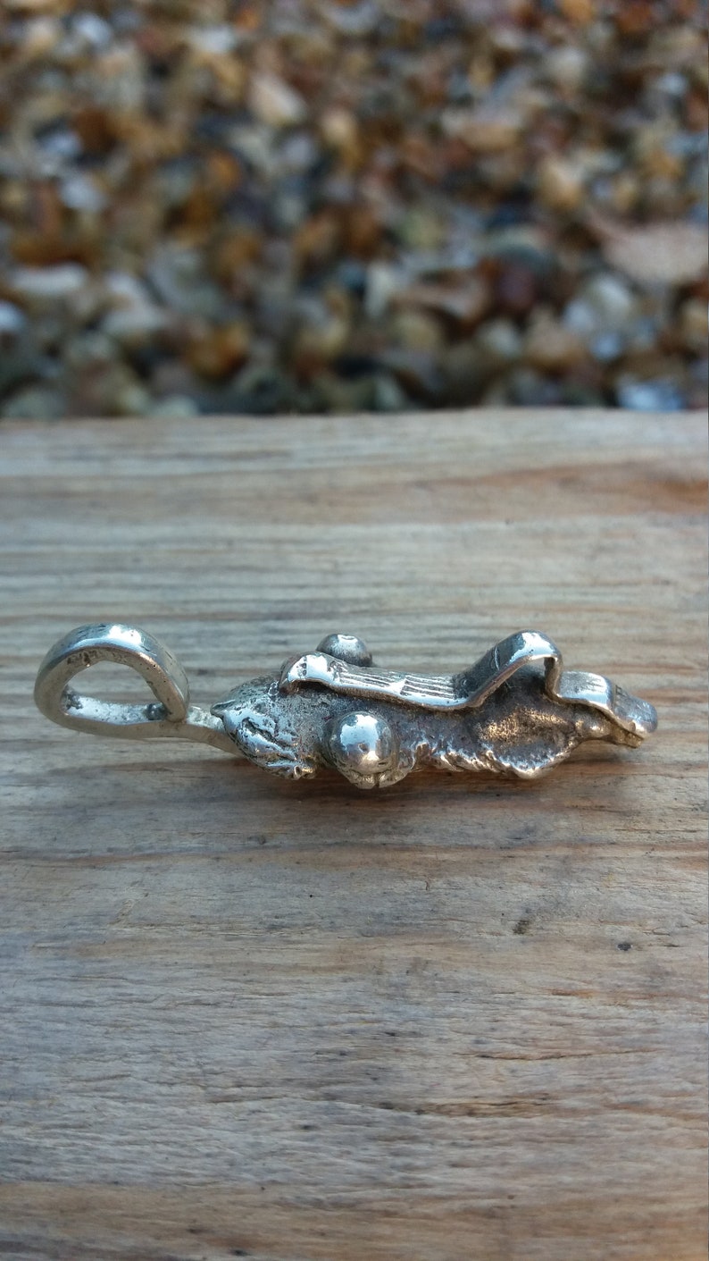 Ucycled Silver Face Pendant Hand Made Signature Head Sterling Jewelry Charm Recycled Hand Made Art Handmade Jewellery