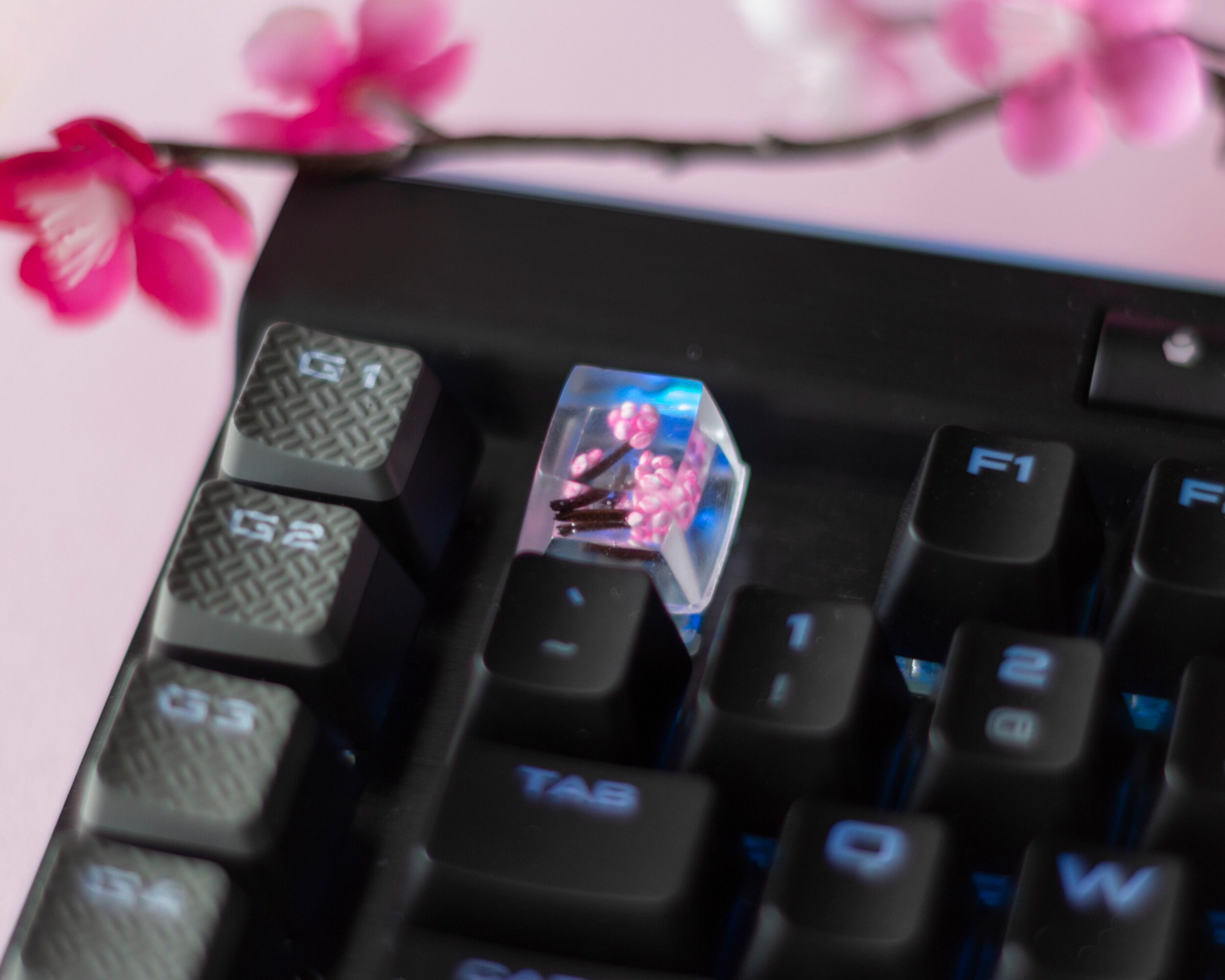 Cherry Blossom Esc Number Keycap Free Returns | Etsy