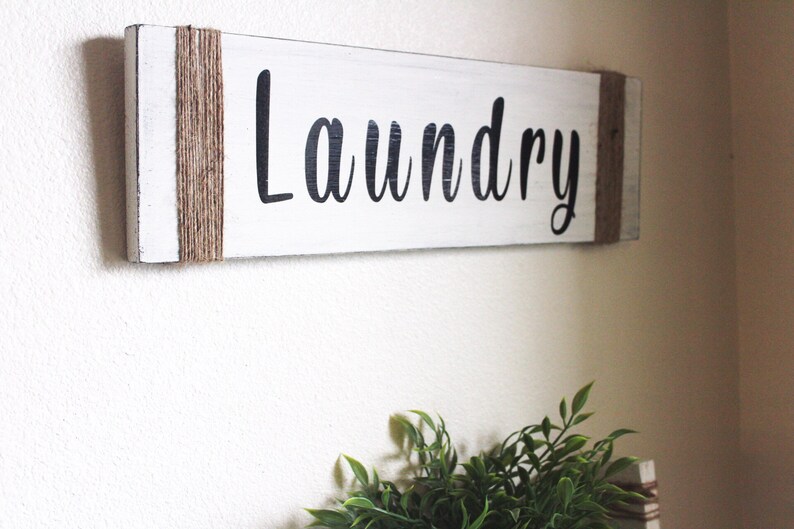 Laundry Wood Sign Farmhouse Laundry Sign Farmhouse Laundry Etsy
