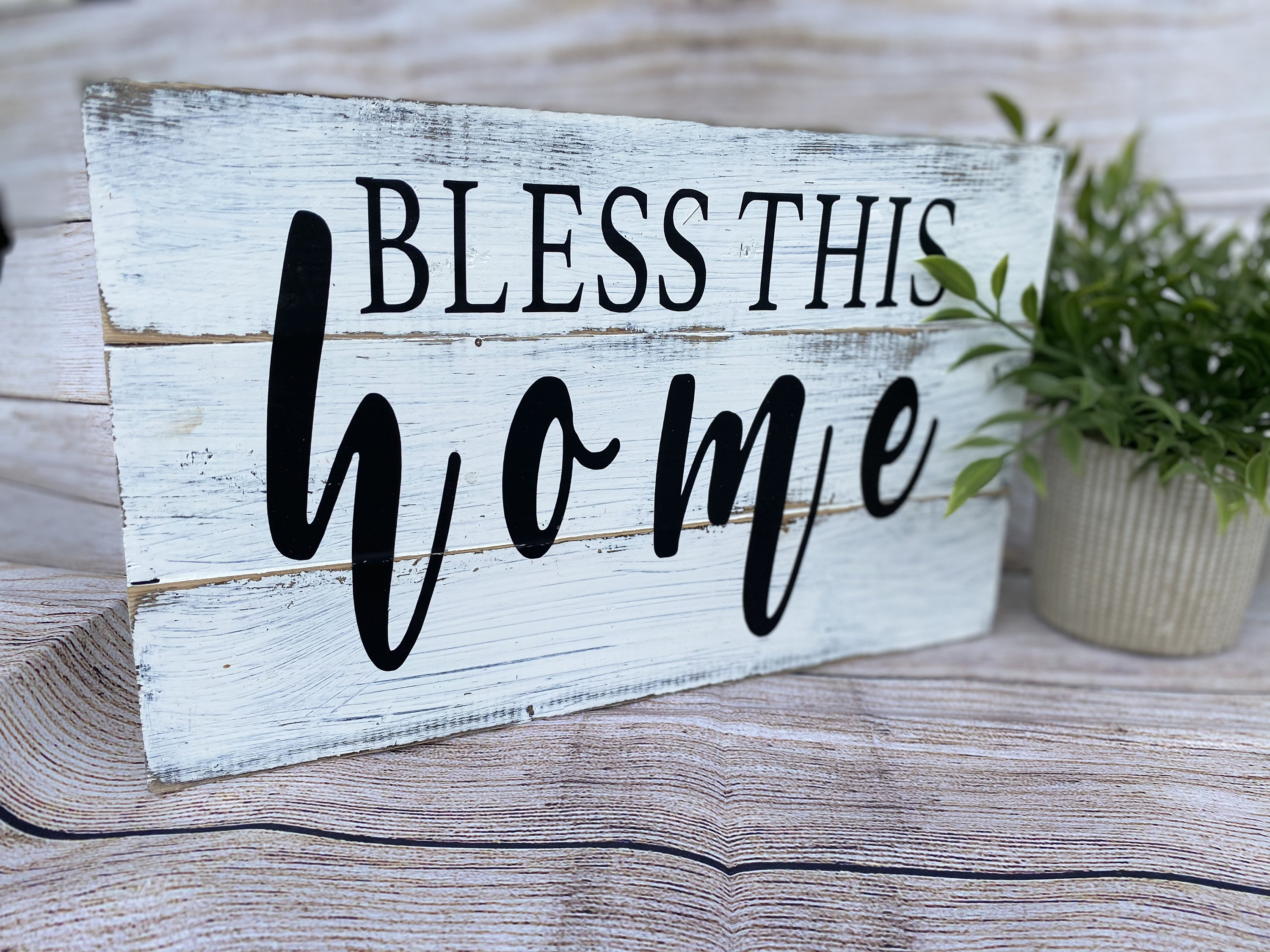 Bless this home wood sign bless this home wall decor Etsy