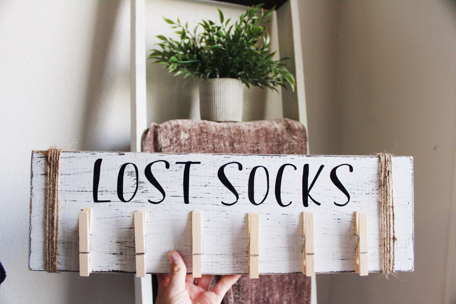 Lost Socks Sign Lost Socks Hanger Laundry Room Decor Etsy