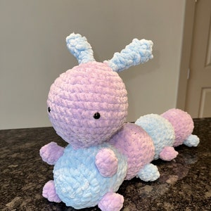Soft Crochet Caterpillar Handmade Stuffed Animal Amigurumi