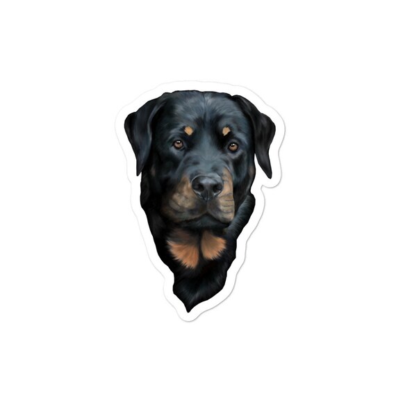Rottweiler dog Vinyl decal sticker Water bottle// glass etc