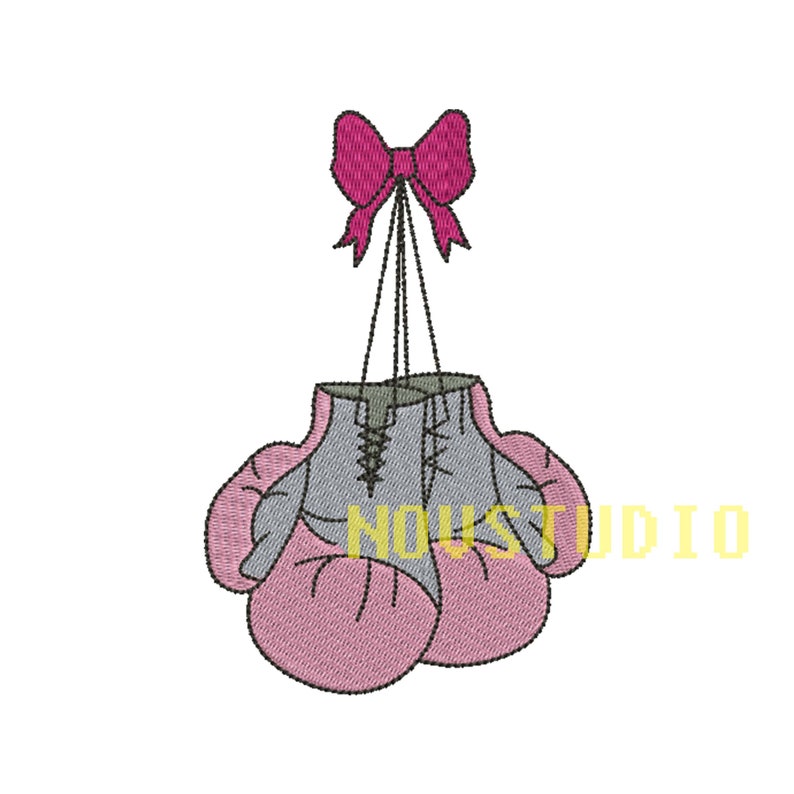 6 Size Boxing Gloves Embroidery Design Digital Download Etsy