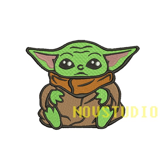 6 Size Baby yoda Embroidery Design Digital Download Etsy