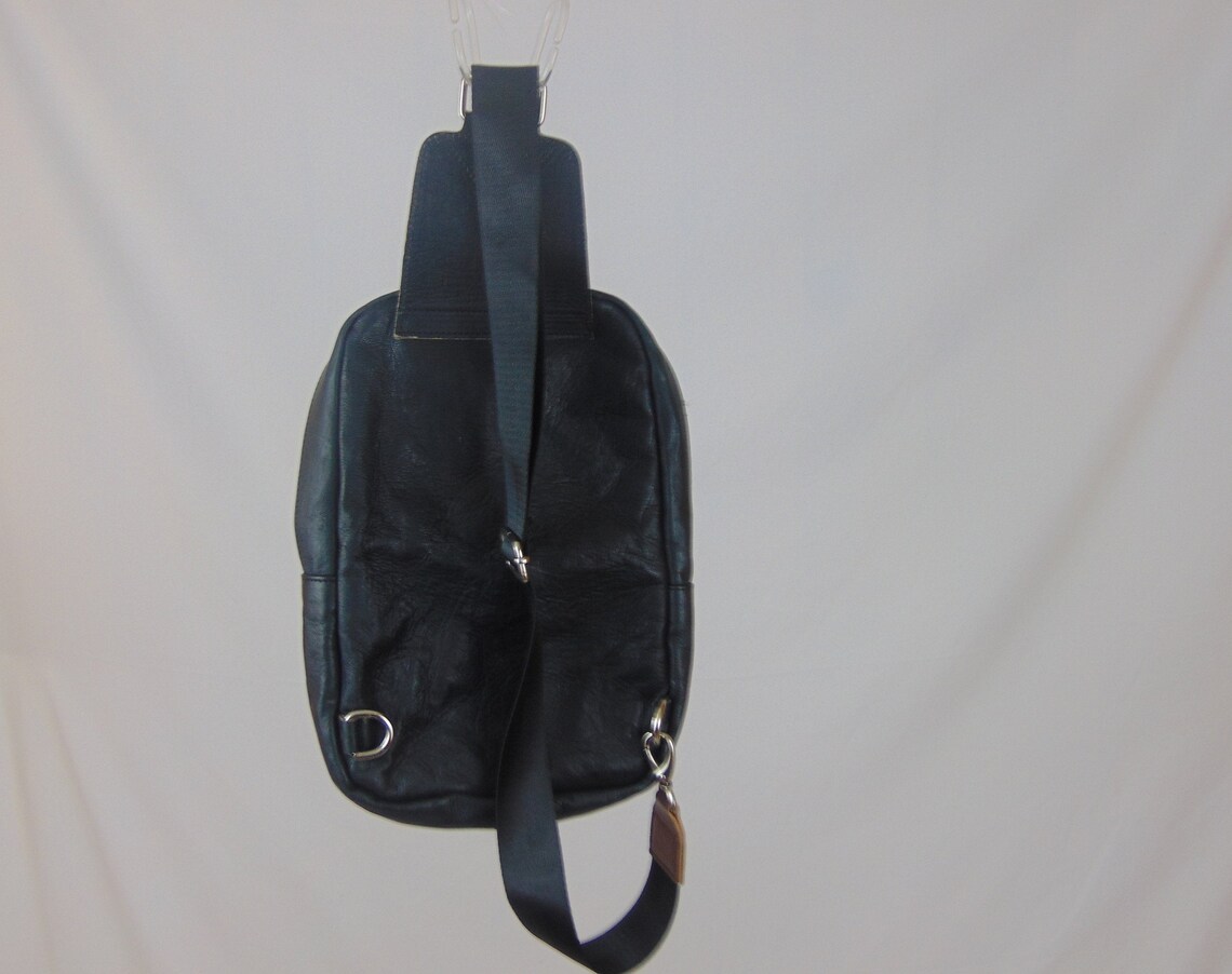 Black Leather Shoulder Bag , Fanny Pack for Women, Fanny Pack for Men, Handmade Fanny Pack