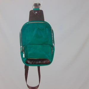 Green  Leather Shoulder Bag , Fanny Pack For Women, Fanny Pack For Men, Handmade Fanny Pack,