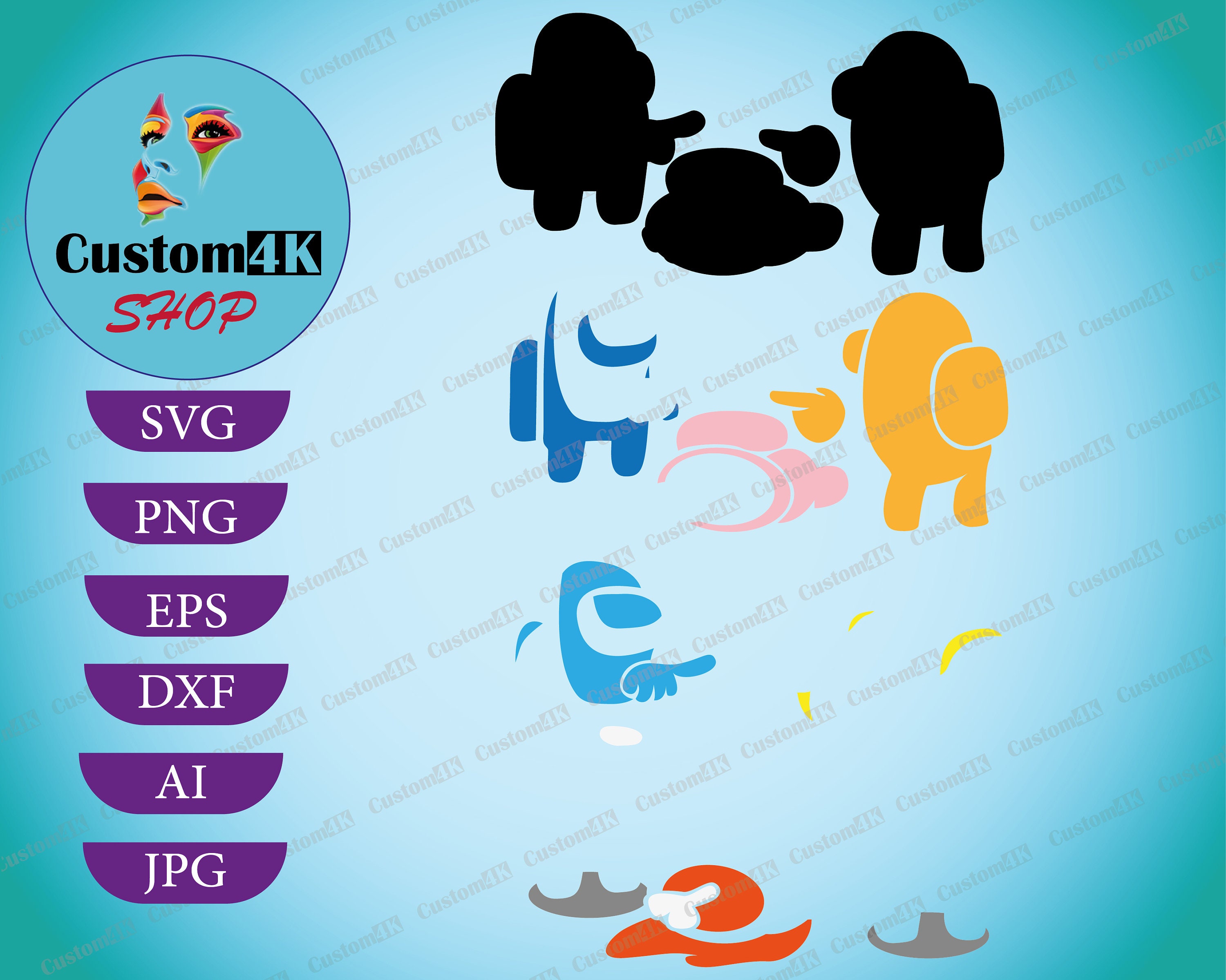 Download Among-Us SVG. art SVG for Cricut Silhouette Cut File. | Etsy