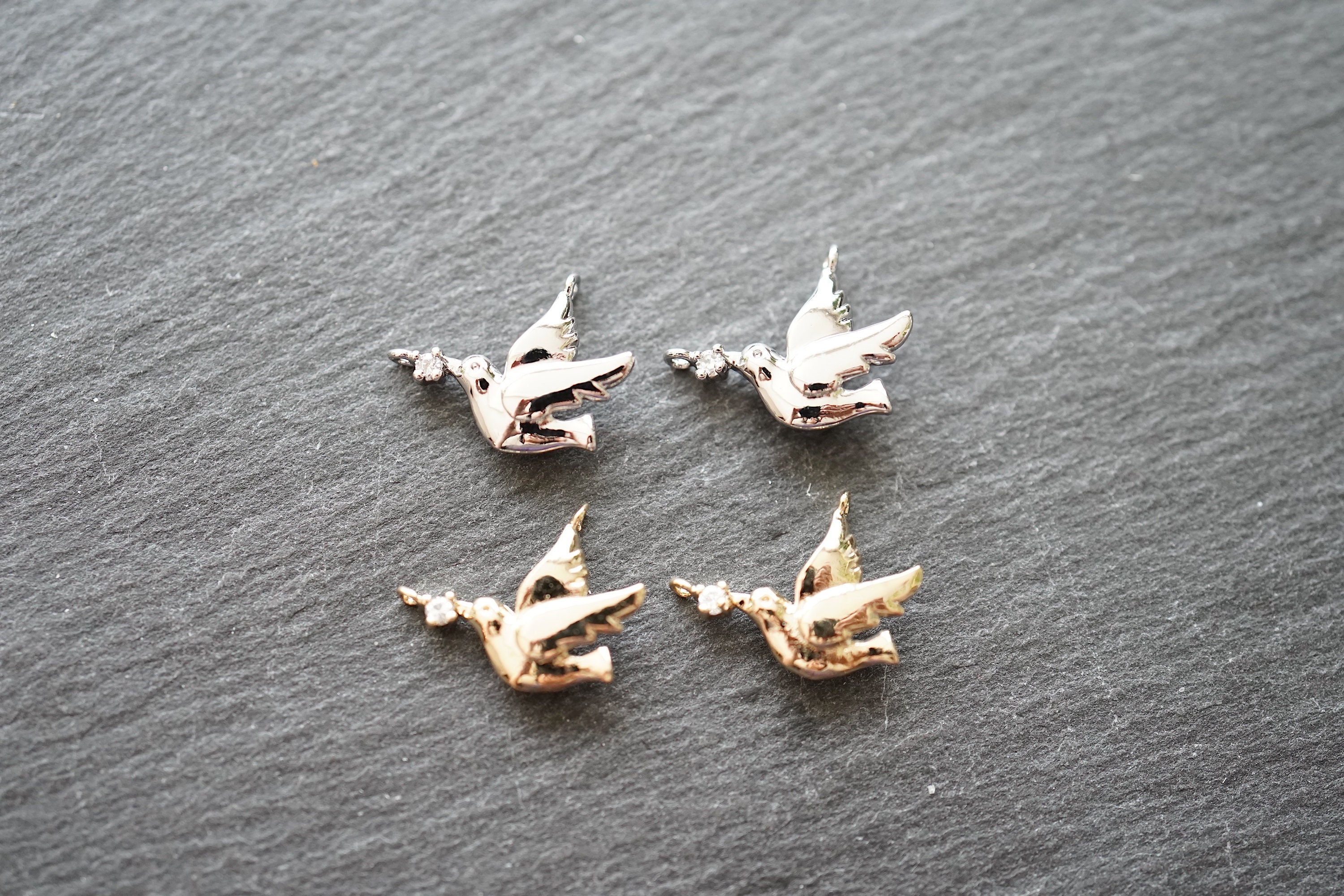 Rhodium Charms - Etsy