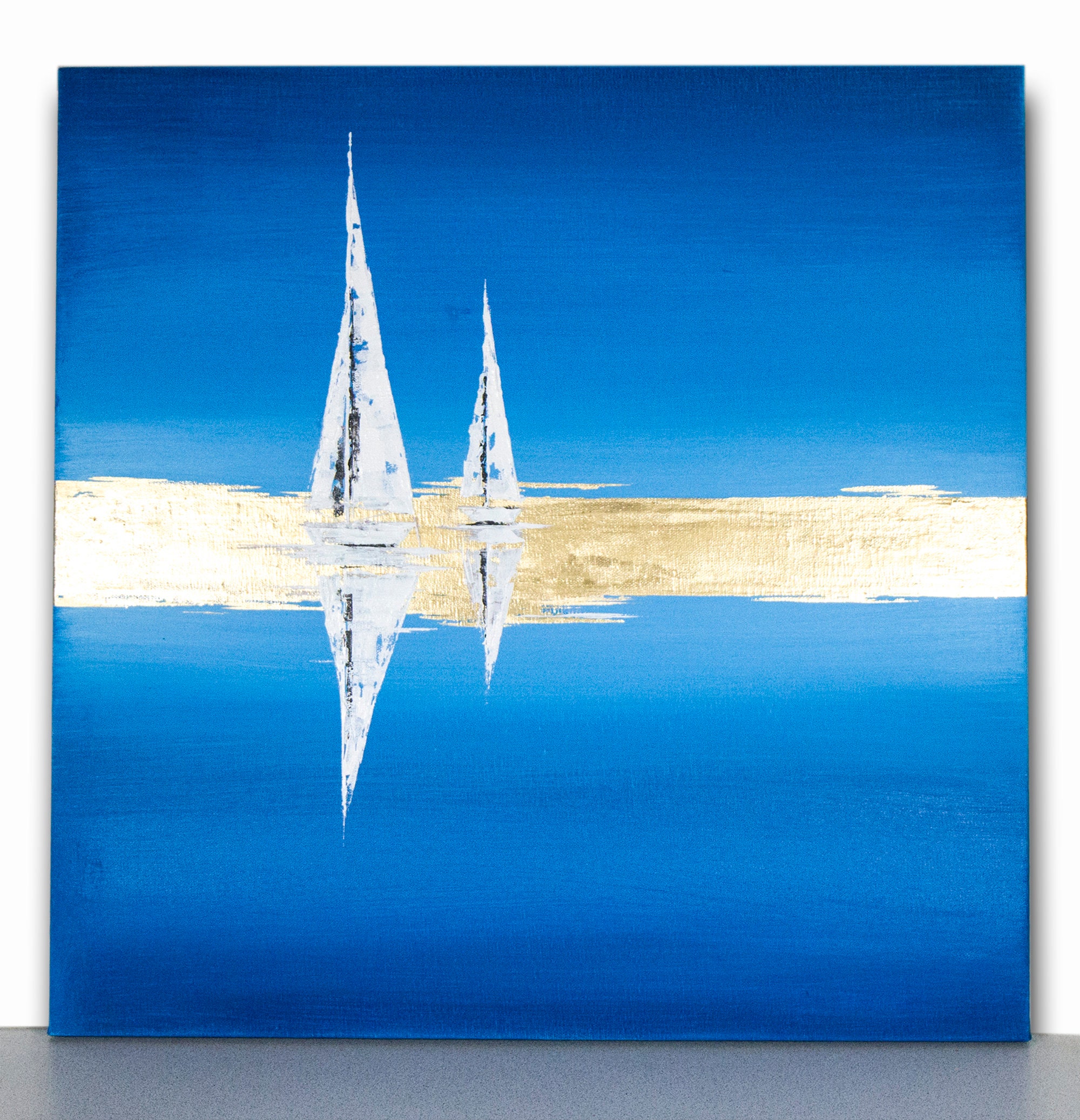 sailboat abstract art