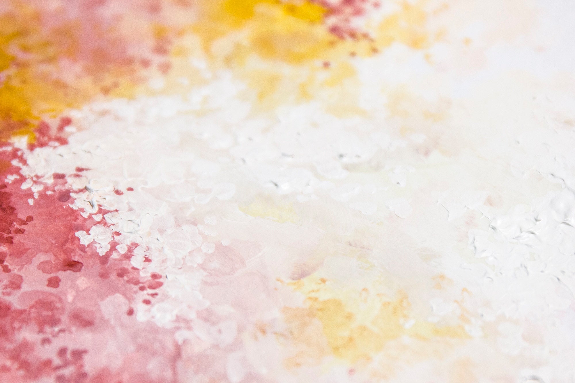 Pink and Yellow Painting Original Art Floral Abstract Artwork Etsy