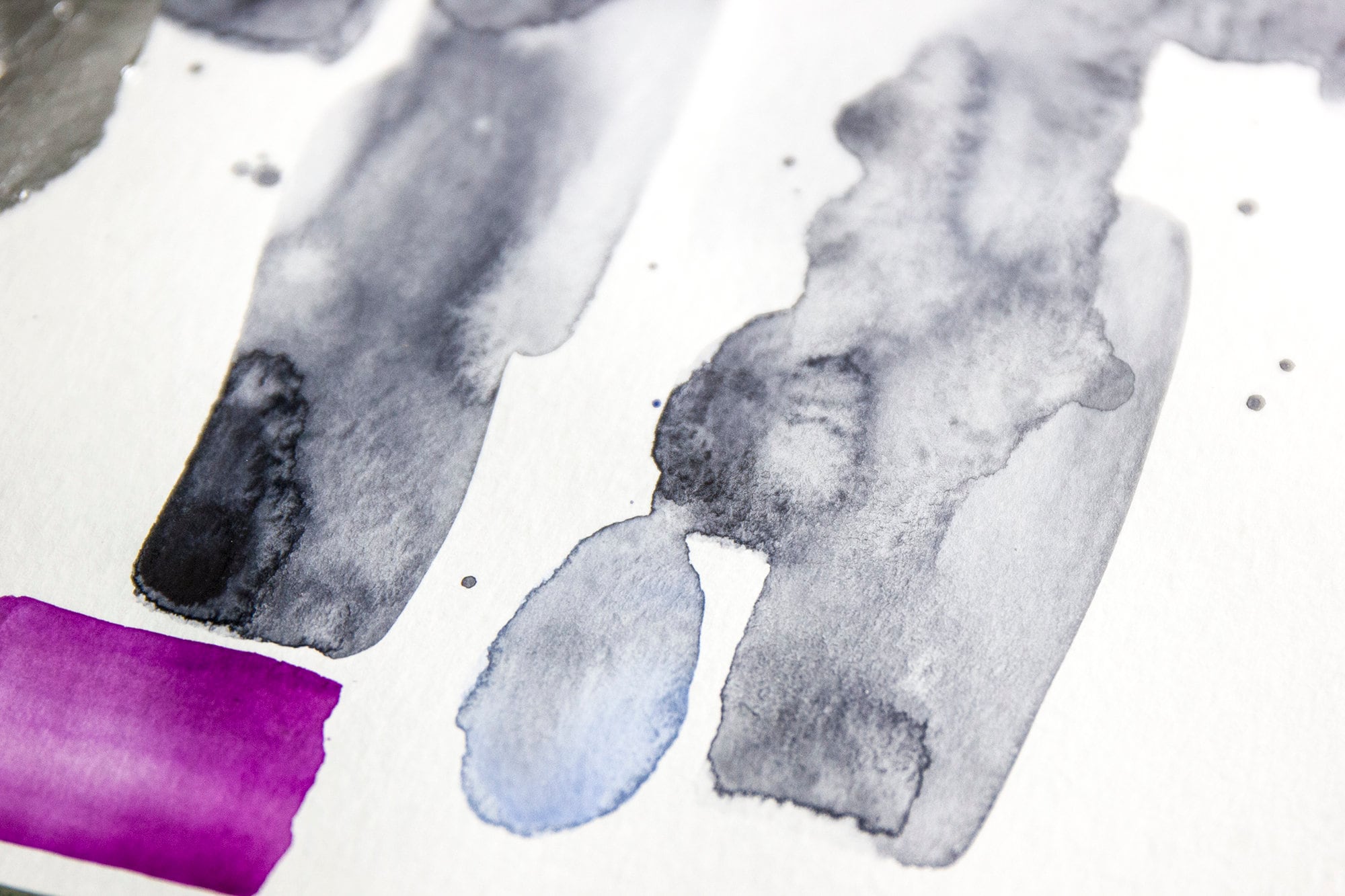 Pink Painting Fuchsia Original Art Abstract Watercolor Artwork Etsy