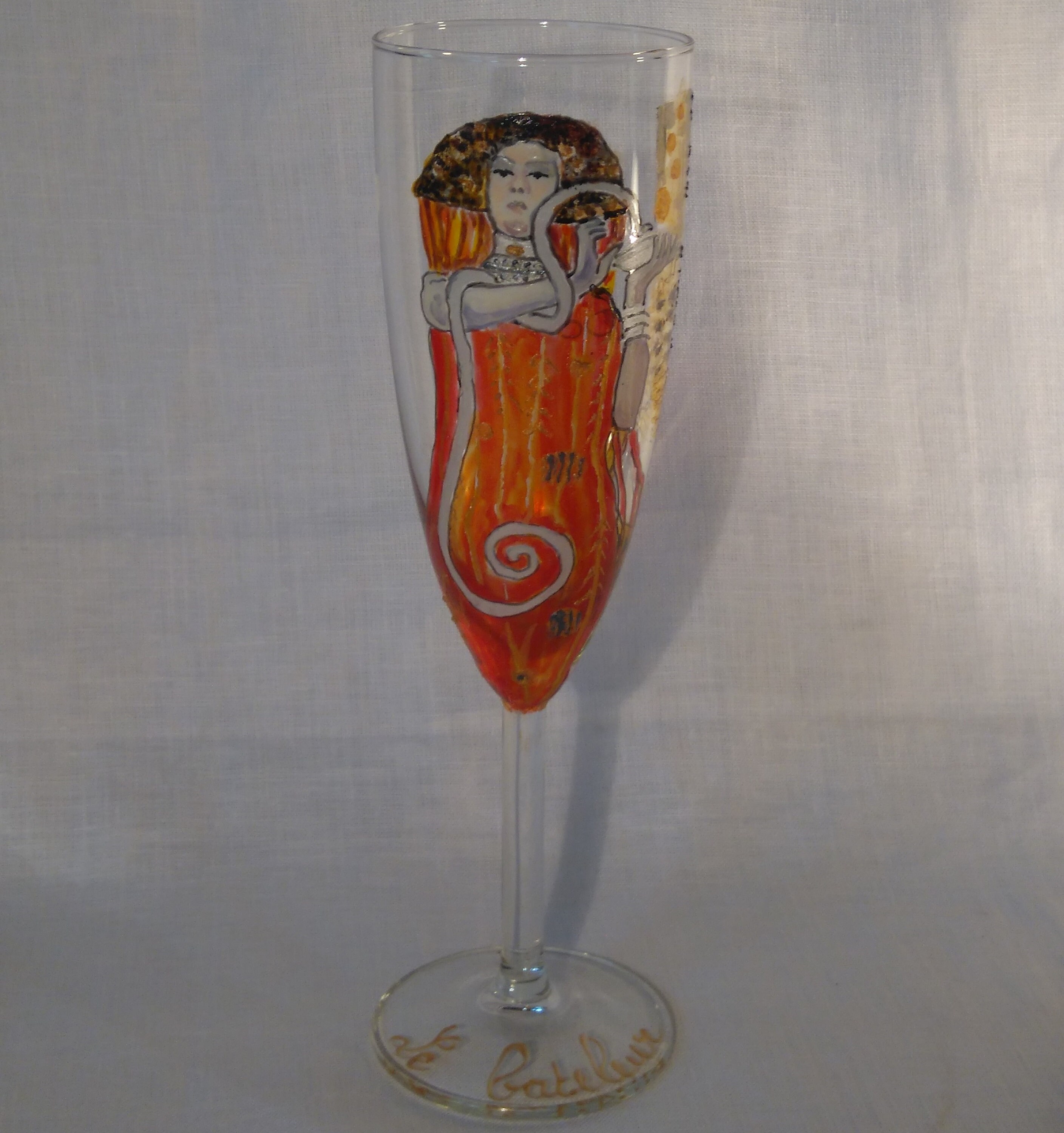 Flûte Peinte à La Main - Le Bateleur