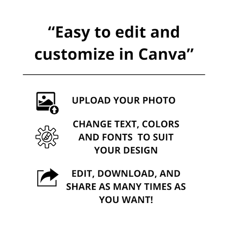 Digital Funeral Invitation, Memorial Announcement Canva Template