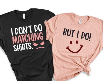 Roliga matchande t-shirts för par, jubileumspresent