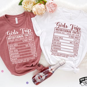 T-shirts voor meisjesreis, grappige weekendoutfit voor meisjes, bijpassende vrienden, shirts voor beste vriend, meisjesvakantie, meidengroepvakantie