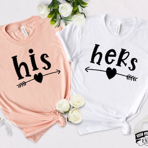 His and Hers, Matching Couples Shirts, Cute Couple Outfit, His and Hers, Couples Gift, Husband Wife, Anniversary, Honeymoon, Couples Trip