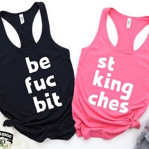Best Ficken Bitches Tank Top, Bester Freund Passende Tanks, BFF Shirts, Geschenk für den besten Freund, Freund Geschenkidee, Besties, lustige Bestie Shirts,