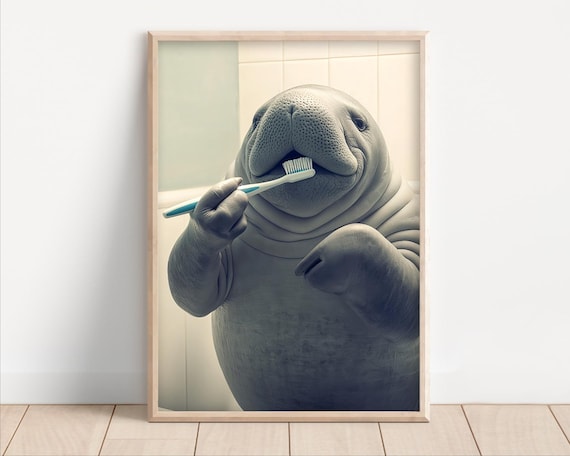 Stampe artistiche divertenti per il bagno raffiguranti mucche delle Highlands: set di umorismo per il bagno (download digitale) - Italia