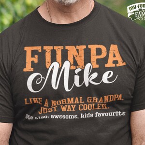 Custom Grandpa Shirt, Funpa Shirt, Custom Name Grandpa Shirt, Custom Gift Shirt For Grandpa, Grandpa Birthday Gift, Funny Grandpa Shirt