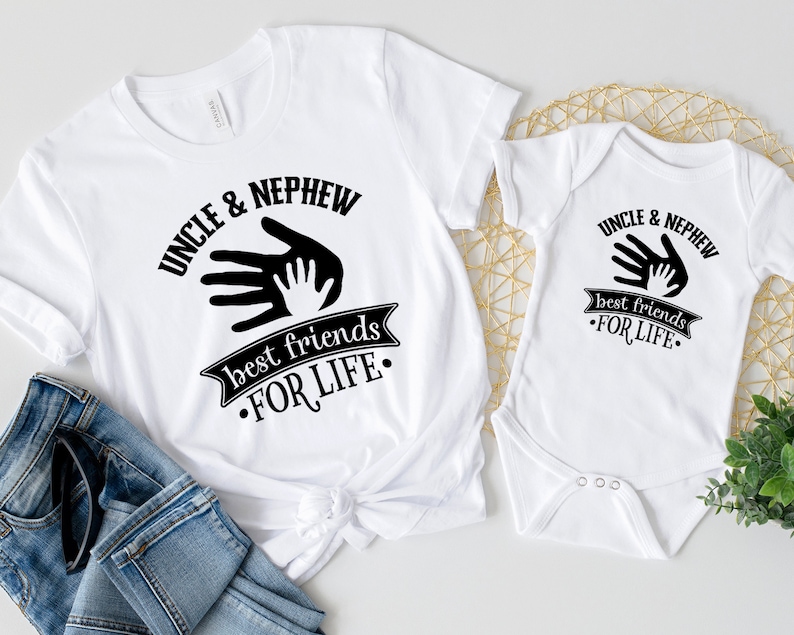 Uncle and Nephew Best Friends for Life Uncle and Me Matching Etsy