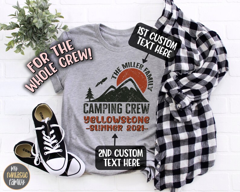 Custom Camping Shirts Camping Crew Shirt Matching Camping Etsy