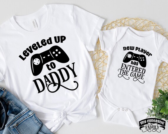 I Leveled Up To Daddy T-Shirt New Gamer Dad Gifts I Leveled Up To Daddy T-Shirt New Gamer Dad Gifts