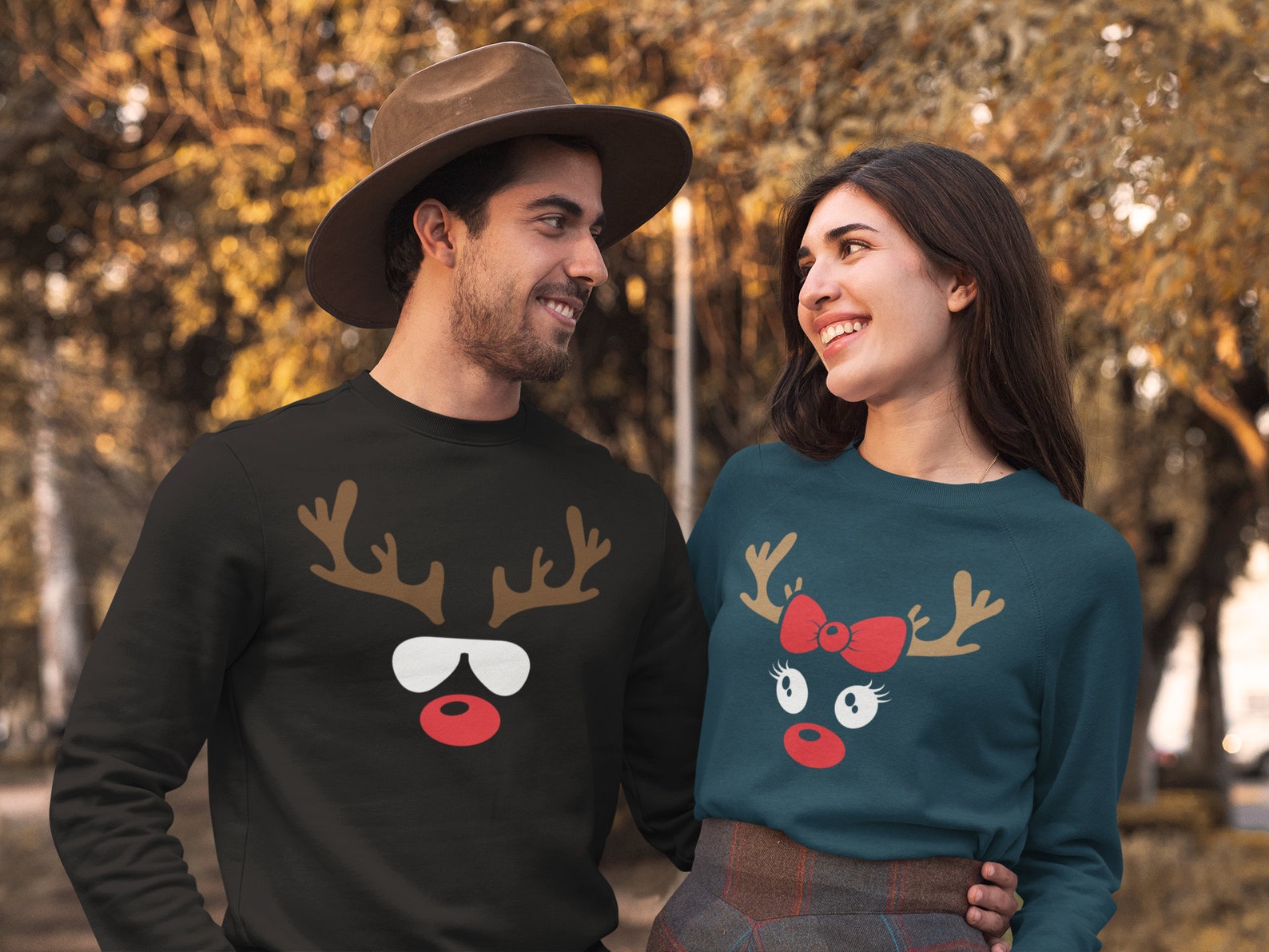 Funny Couples Christmas Sweaters 