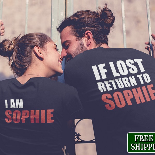 Custom Name Couples Shirts/If Lost Return To Babe/Customizable Couples Tees/Custom Matching Shirts/Funny Couples Tees/His Hers/