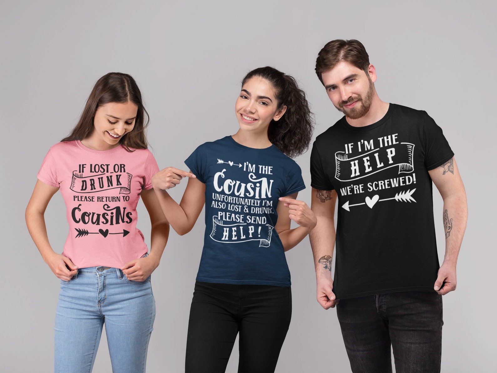 Funny Cousins Shirts If Lost or Drunk Please Return to - Etsy
