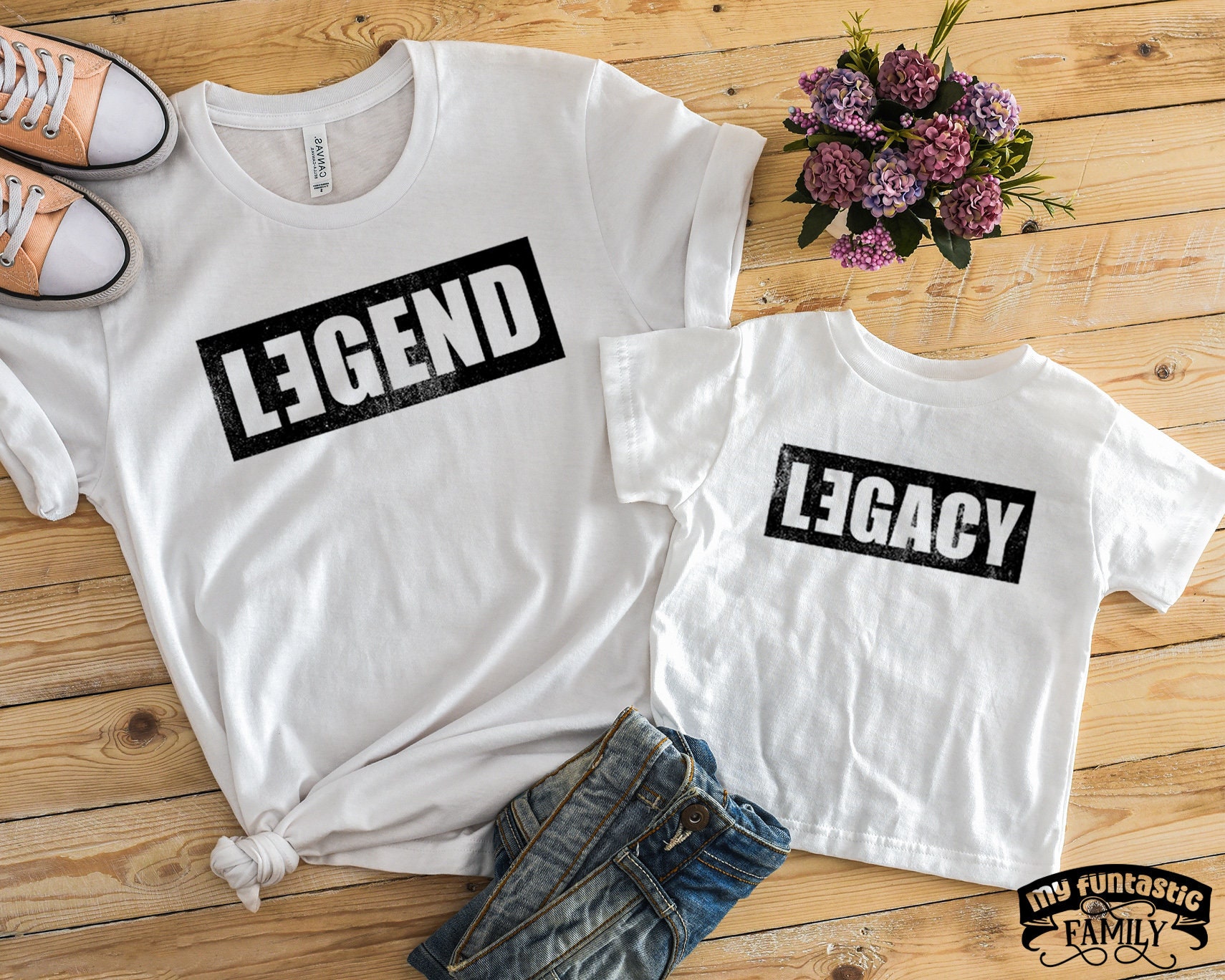 Father and Son Shirts Legend and Legacy 