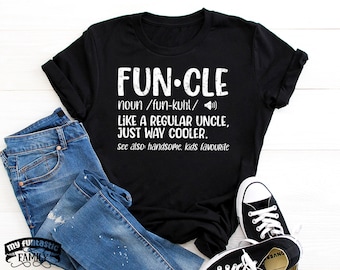 Shirt grappig oom, shirt Funcle, grappig cadeau voor oom, oom cadeau, beste oom ooit, oom en nichtje, oom en neef, shirt Huncle, oom