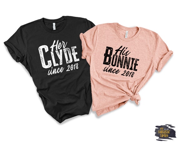 Bonnie & Clyde Matching Couple Shirts And Adult Costumes Bonnie & Clyde Matching Couple Shirts And Adult Costumes
