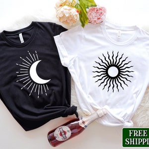 Night And Day, Best Friend Matching Shirts, Sun And Moon Shirts, Matching Bestie Shirts, Gift For Best Friend, BFF Gift, Besties Gift